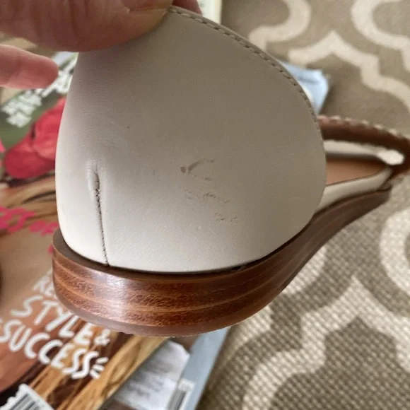 “Madewell” the “Nelda” leather d’orsay flat; in the color pale oyster; size 8 - Picture 15 of 16